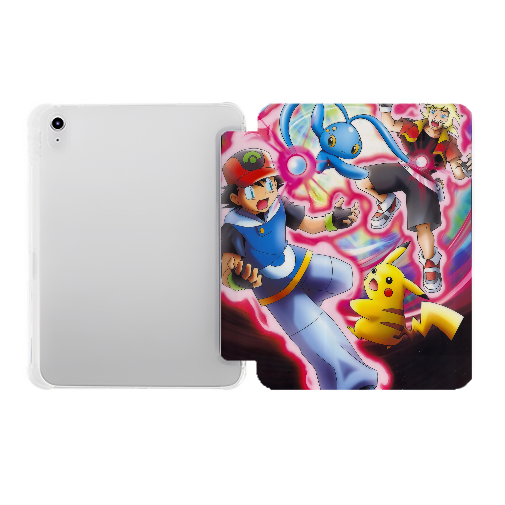 （画像用） ポケットモンスター Pokémon IPad ケース ペン収納付き 三つ折りスタンド PUレザー×シリコン 対応機種9.5/10.5/10.9インチ